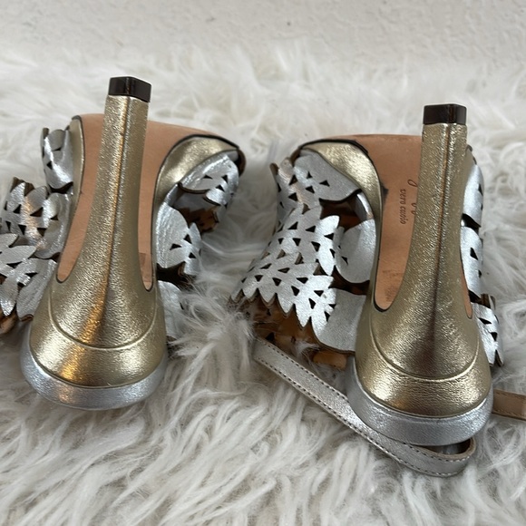 Eight Fifteen Silver & Gold Amazing Heels! Size 7 WORN BY CELEBRITIES - Picture 10 of 16